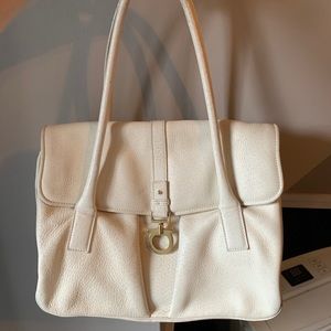 Authentic Salvatore Ferragamo white handbag